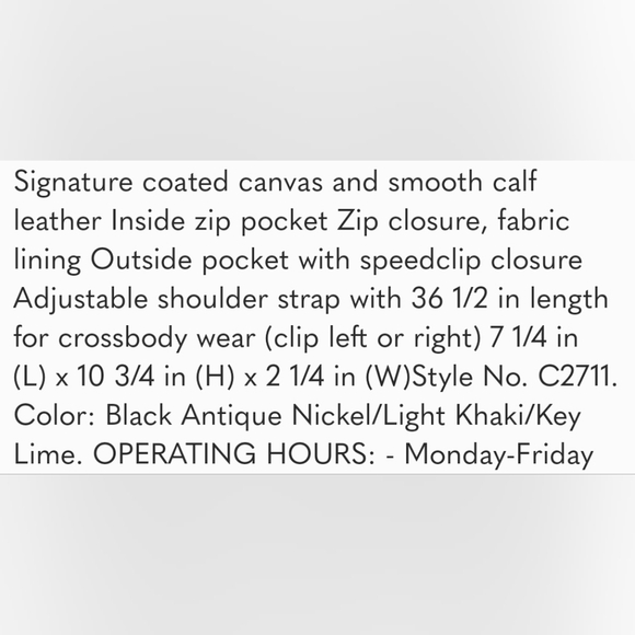 Coach track pack bag, signature and key lime - Picture 7 of 7